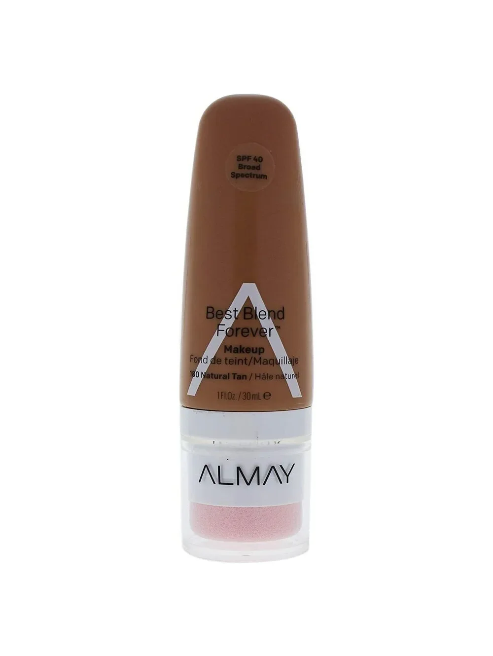 NEW Almay Best Blend Forever Foundation Makeup SPF 40 180 Natural Tan (Sealed)
